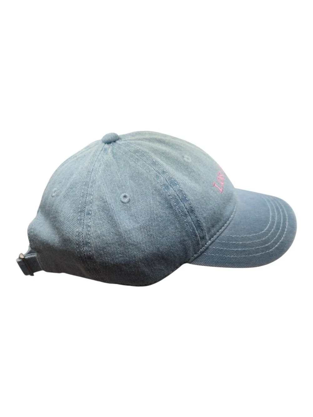 The Accessory Collective Womens Pink Embroidered Los Angeles Denim Hat